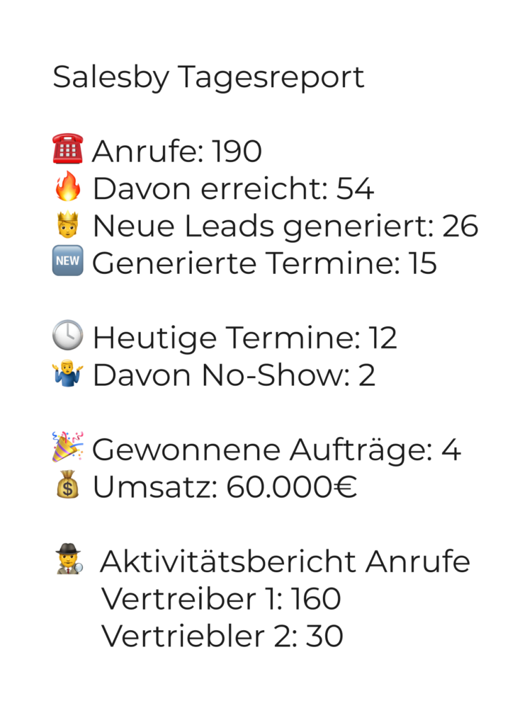 Tagesreport